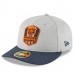 Men's Chicago Bears New Era Heather Gray/Navy 2018 NFL Sideline Road Low Profile 59FIFTY Fitted Hat 3058528